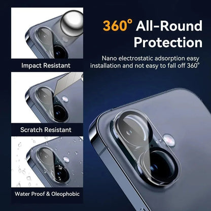 1-5PCS HD Clear Camera Lens Glass For iPhone 17 16 Pro max 17 Air 16 Plus Back Lens Anti Scratch Protector HD Glass for iPhone17 RELUX.STORE