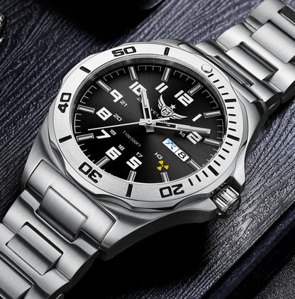 Yelang V1019 Brand 44MM Men Watch NH36 100M PROFESSIONAL WATERPROOF Deep Diving Mechanical Automatic Watch Sapphire Lens Reloj