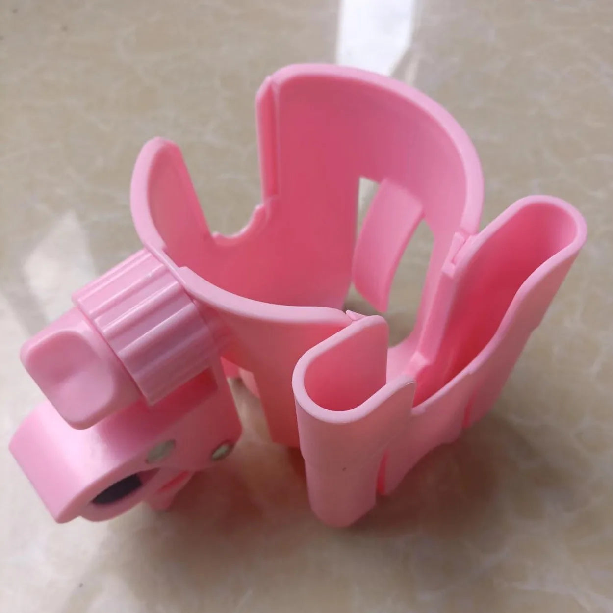🍼🚼 Universal Pram Cup & Bottle Holder with Phone Mount – Anti-Slip Stroller Drink Holder for Baby Strollers, Bikes & Wheelchairs 📱✨