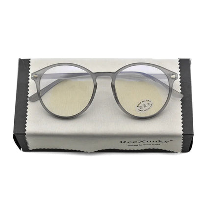 Photochromic Anti Blue Rays Computer Glasses Women Vintage Round Frame Gaming Glasses Men Anti Eyestrain Light Blocking Eyewear RELUX.STORE