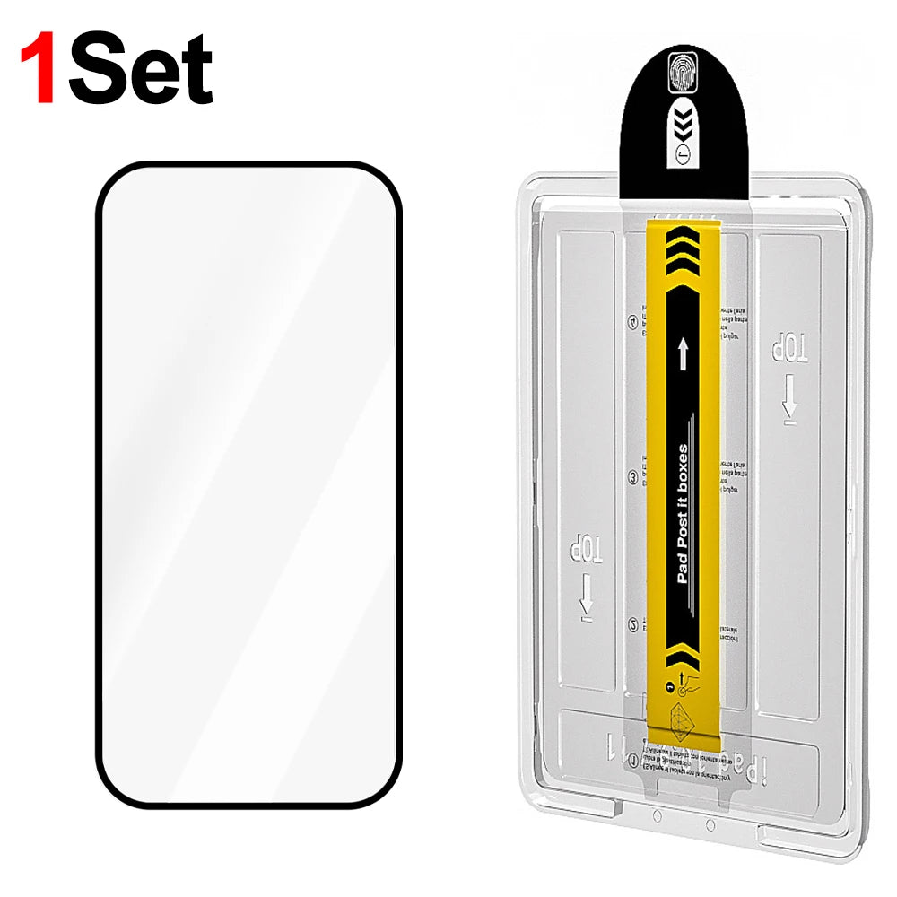 For IPhone 17 ProMax/17 Pro/17 Air Easy To Install Tempered Glass Screen Protectors Shatterproof Films for IPhone 17 16 16Pro RELUX.STORE
