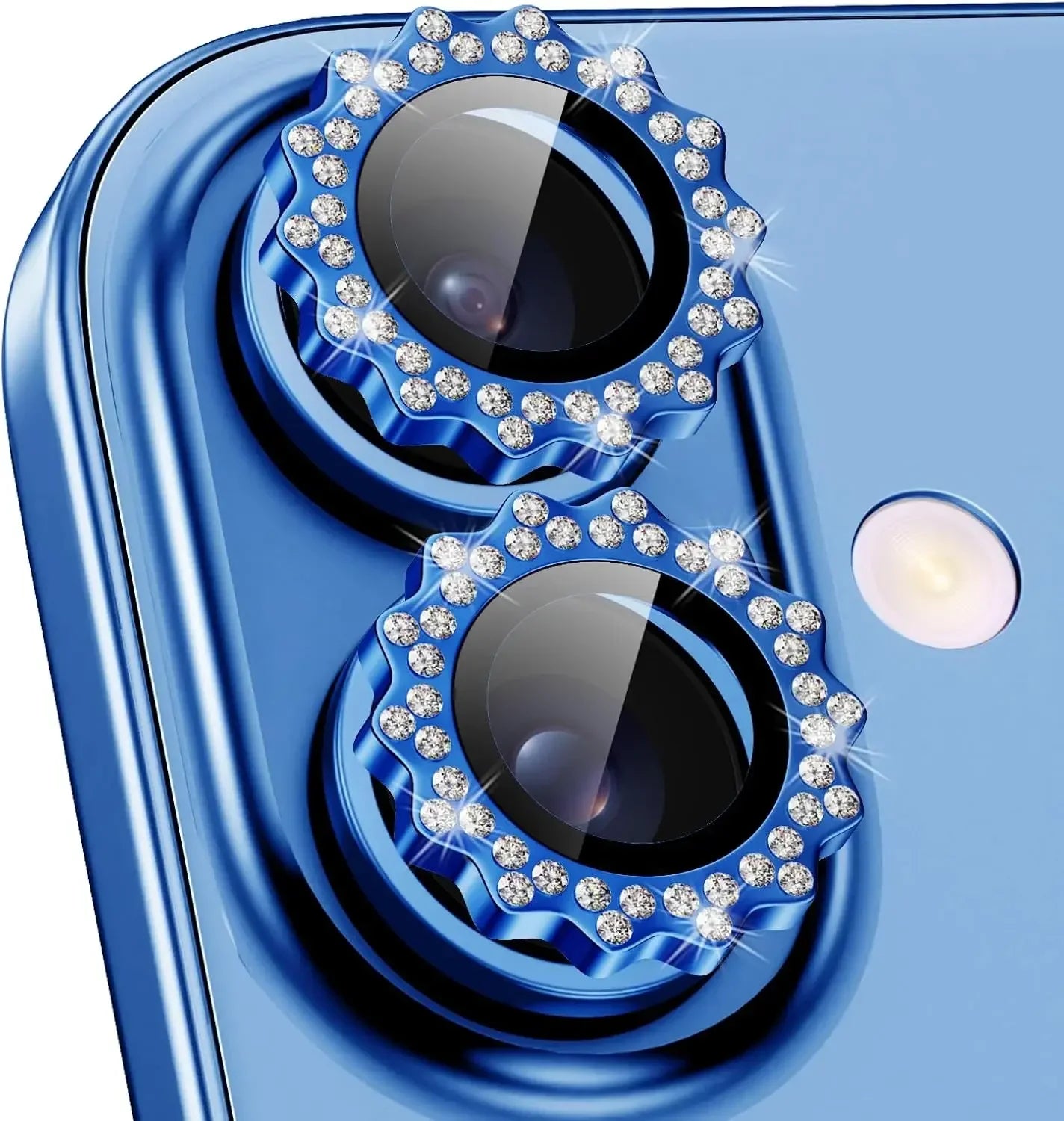 2-3Pcs Bling 3D Metal Gear Design Diamond Camera Lens Glass Protector For IPhone 16 17 Pro Max 16Plus Case Friendly Rings RELUX.STORE