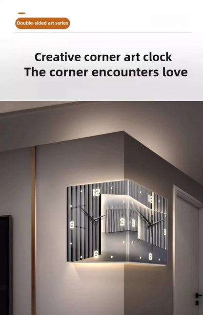 Nordic Wall Clocks Art Decor Led Elegant Wall Clock Modern Luxury Design Aesthetic Electronic Clocks Living Room Decorations