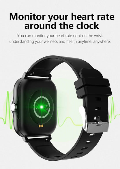 PHONEPACE Y13 Smart Watch with Call Function Fitness Tracker Heart Rate Monitor Alarm Clock for Outdoor Sports Monitoring