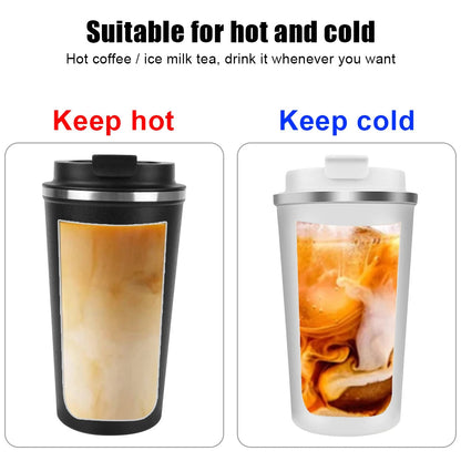 Thermo Cafe Coffee Mug Car Thermos Mug 380/510ML Leak_Proof Travel Thermo Cup for Tea Water Coffee Double Stainless Steel RELUX.STORE