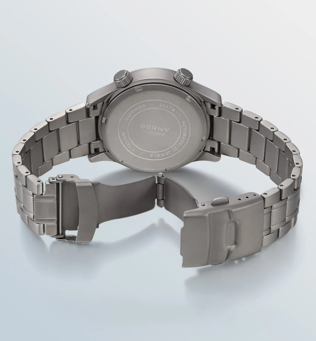 BERNY Automatic Titanium Diver Watch for Men Supper Luminous Sappire AR coated Miyota 8215 20ATM Mechanical Diving Men's Watches