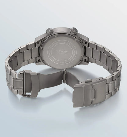 BERNY Automatic Titanium Diver Watch for Men Supper Luminous Sappire AR coated Miyota 8215 20ATM Mechanical Diving Men's Watches