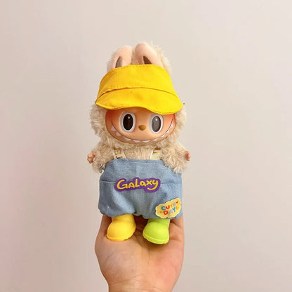 Labubu Clothing Popular New Products Fashion Velcro 17cm Doll Cute Dress Casual Set Skirt Plush Toy Clothing