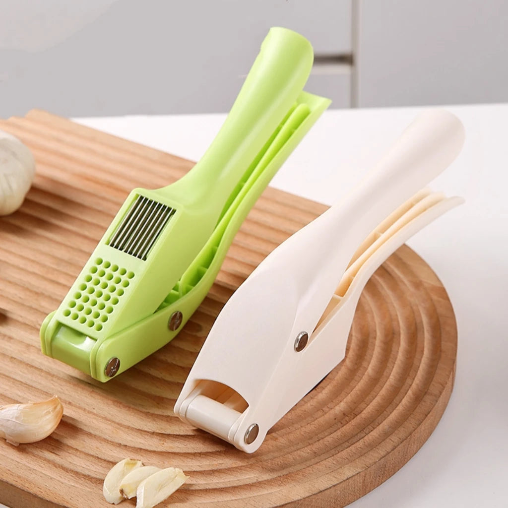 2-in-1 Multifunctional Garlic Press For Pressing Mash Garlic And Sliced Garlic Vegetable Squeezer For Home Cooking Masher Tool