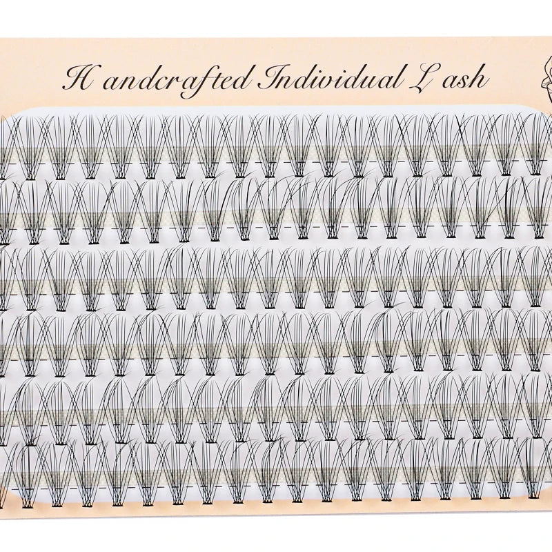 6 Rows 120 Bundles Eyelash Extension Natural Russian Volume Faux Cils Eyelashes Individual 10/20/30D Cluster False Lashes Makeup RELUX.STORE