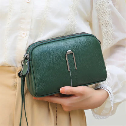 Genuine Leather Shoulder Bag Luxury Women's Handbags Bag for Woman 2024 Female Clutch Phone Bags Casual Crossbody Messenger Bags