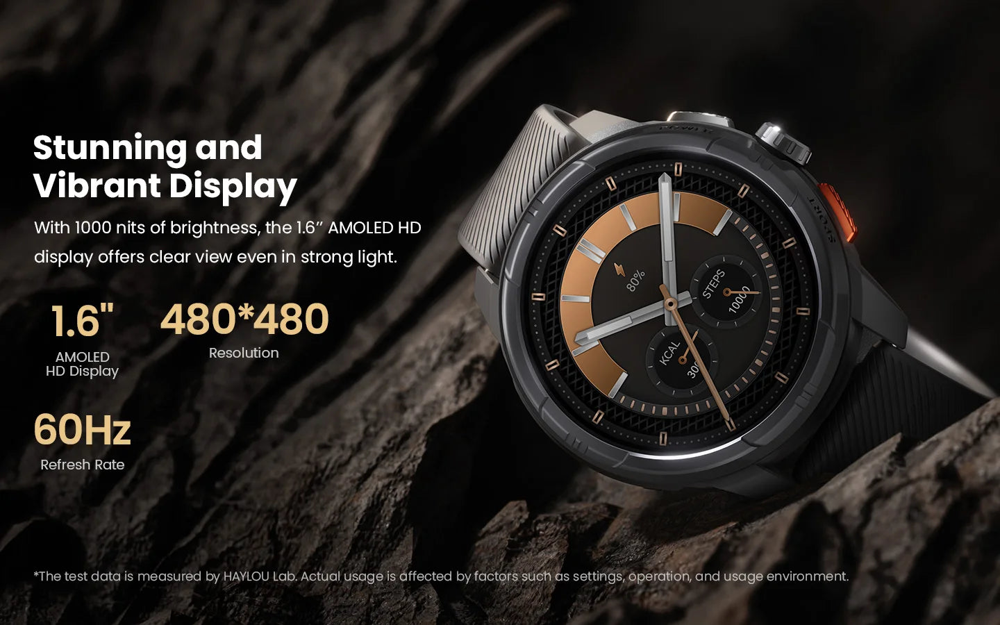 HAYLOU Solar Ultra GPS Smart Watch 1.6” AMOLED Display GPS Positioning 5ATM Waterproof Bluetooth Calling Sports Smartwatchs
