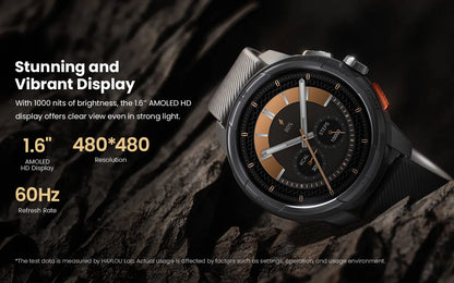 HAYLOU Solar Ultra GPS Smart Watch 1.6” AMOLED Display GPS Positioning 5ATM Waterproof Bluetooth Calling Sports Smartwatchs