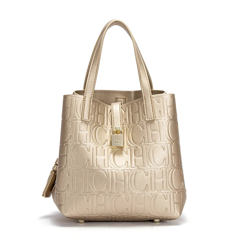 Classic Simple Solid Color Women's New 2024 Large Capacity Handbag Letter Element Women's Handbag RELUX.STORE
