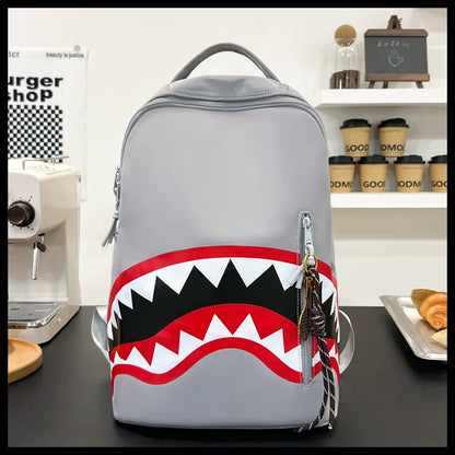 Men's Tactical Backpack: Shark-Mouth Opening Travel Rucksack | Water-Resistant Student Daypack for Outdoor Hiking & College