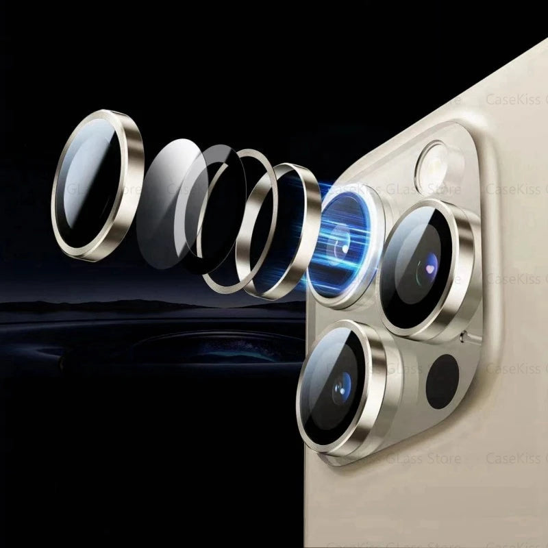 Alloy Ring Lens Tempered Glass For iPhone 17 16 Pro max 17Air Plus Metal Camera Protector Back Lens Cover Cap for 17pro RELUX.STORE