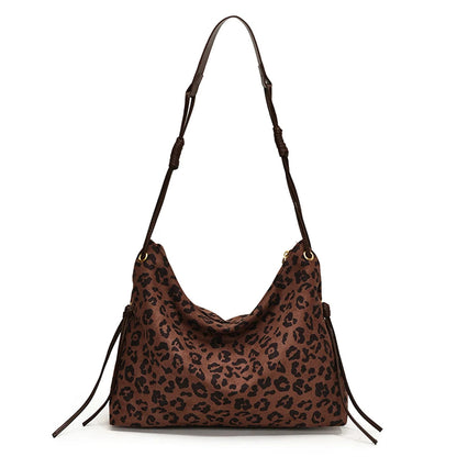 Women Suede Shoulder Bag Adjustable Strap Messenger Bag with Zipper Trendy Retro Handbag for Work Travel RELUX.STORE