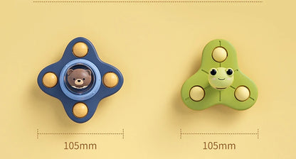Baby Montessoris Spin Cup Top Bath Toys Bathing Sucker Spinner Suction Sensory Toy Rotating Rattles Early Educational Fidget Toy