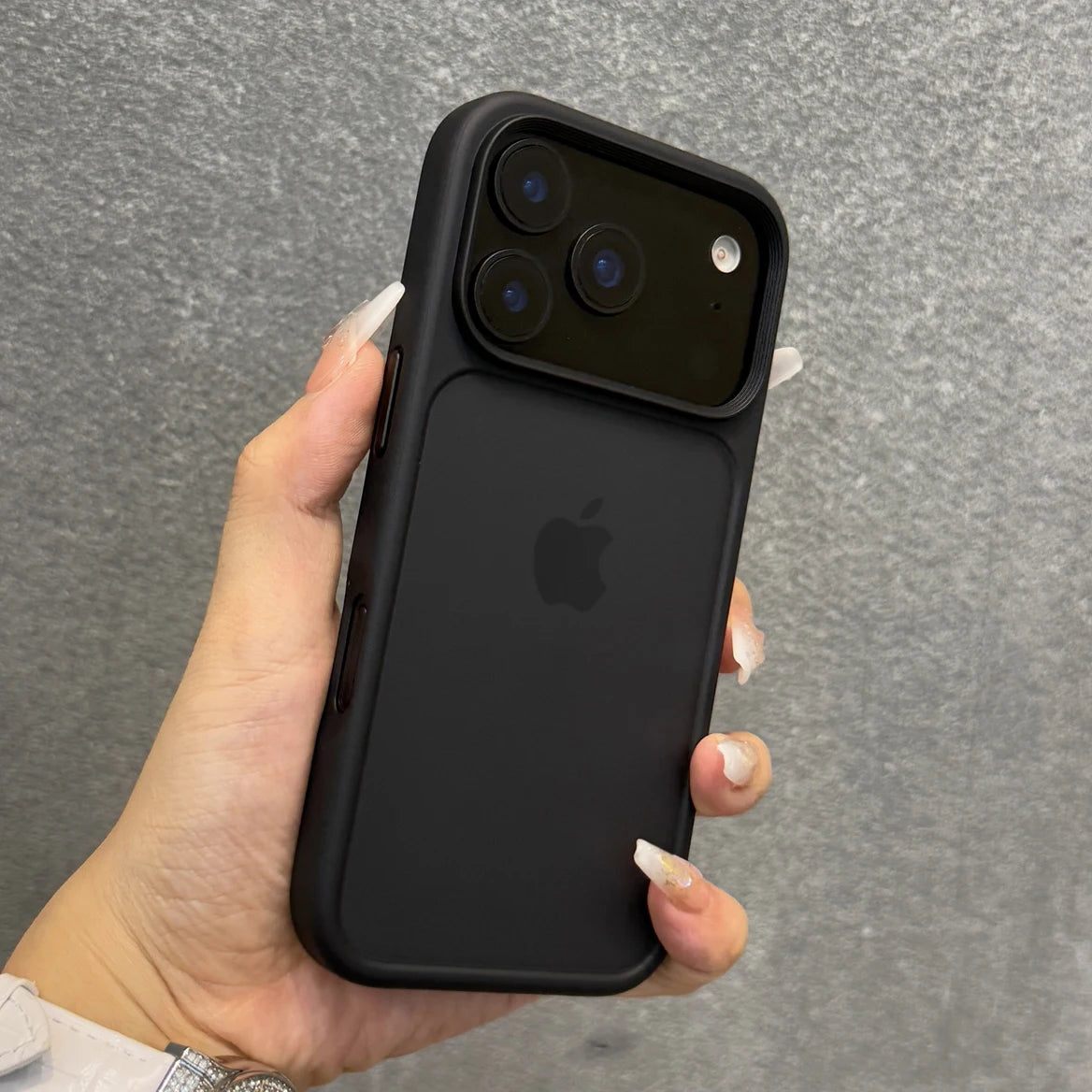 Luxury Orange Shield Matte Transparent Phone Case For iPhone 17 Pro Max 17 Pro 17 New Metal Buttons Skin Feel Shockproof Cover RELUX.STORE