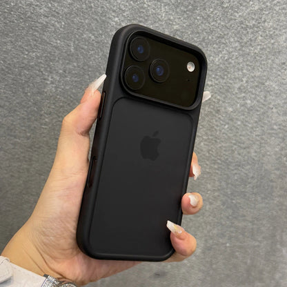 Luxury Orange Shield Matte Transparent Phone Case For iPhone 17 Pro Max 17 Pro 17 New Metal Buttons Skin Feel Shockproof Cover RELUX.STORE
