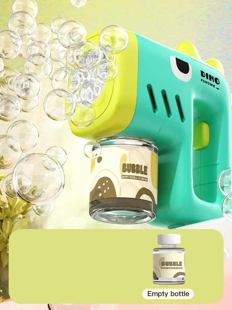 New Porous Astronaut Electric Bubble Gun Kid Toy Bubbles Machine Automatic Soap Blower with Light Summer Outdoor Party Games toy RELUX.STORE