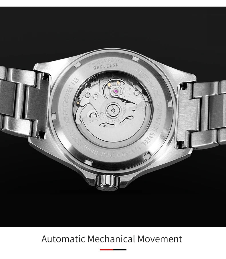 Yelang V1019 Brand 44MM Men Watch NH36 100M PROFESSIONAL WATERPROOF Deep Diving Mechanical Automatic Watch Sapphire Lens Reloj