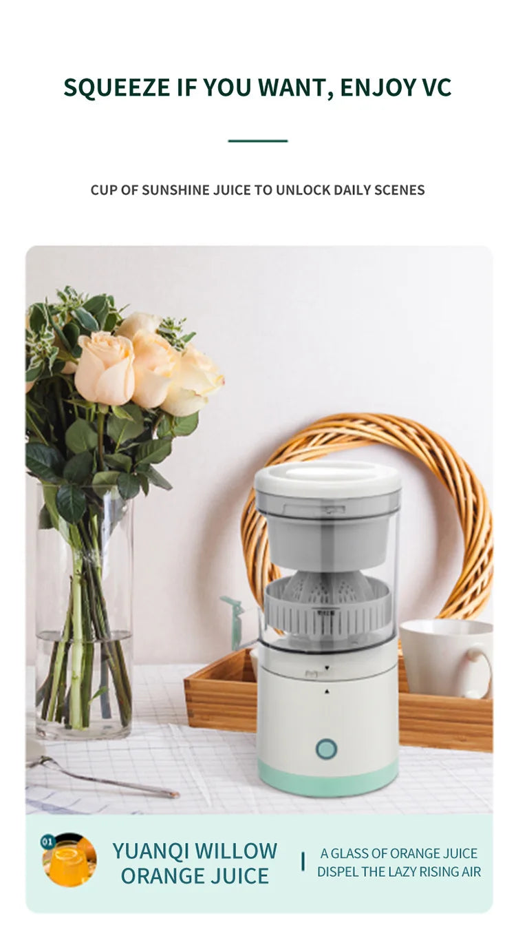 Portable Juice Juice Extractor Fully Automatic Fruit Household Juicer Automatic Orange Lemon Juice USB Extractor Extruder