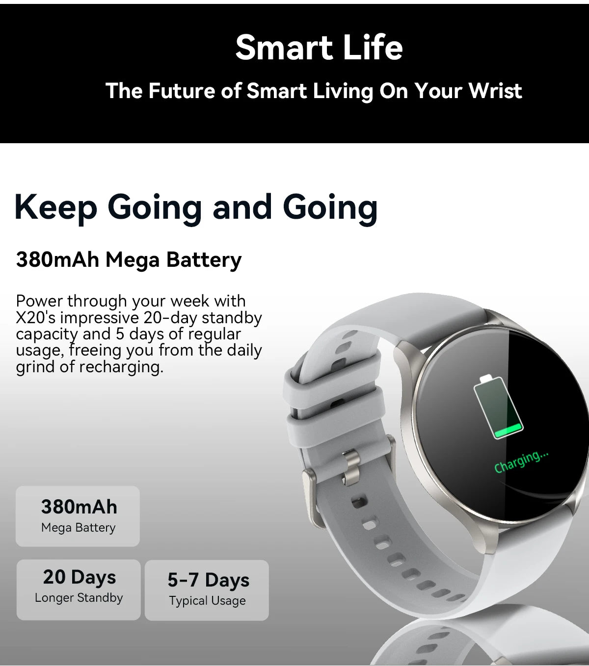 Blackview 2024 New Smartwatch X20 Watch AMOLED Display Hi-Fi Bluetooth Phone Calls Health and Fitness Tracking  for ISO Android
