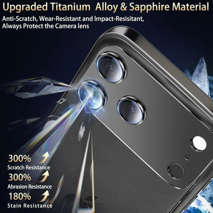 for Phone 17 Pro Max 17Air Camera Lens Protector Strong Adsorption Metal 9H+ Tempered Glass Camera Screen Full Protective Cover RELUX.STORE