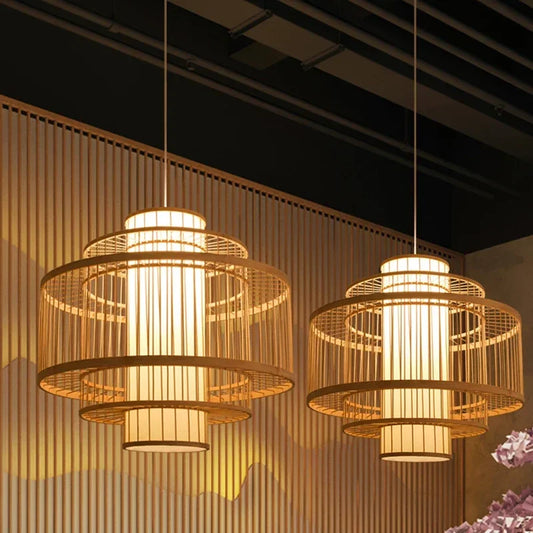 Nordic Chandelier Pendant Lights Lustre Bamboo Luxury Chandelier Pendant Lights Home Decoration Indoor Lighting Las Luces LLPL