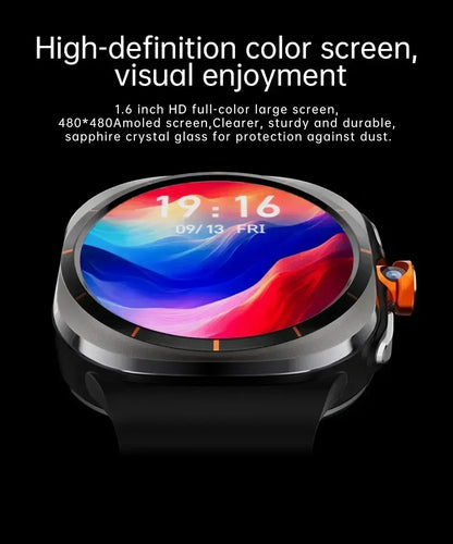 2025 New W7 5G Fitness Smart Watch Full Network GPS NFC Call Information Display Men's Sports Watch Application Download