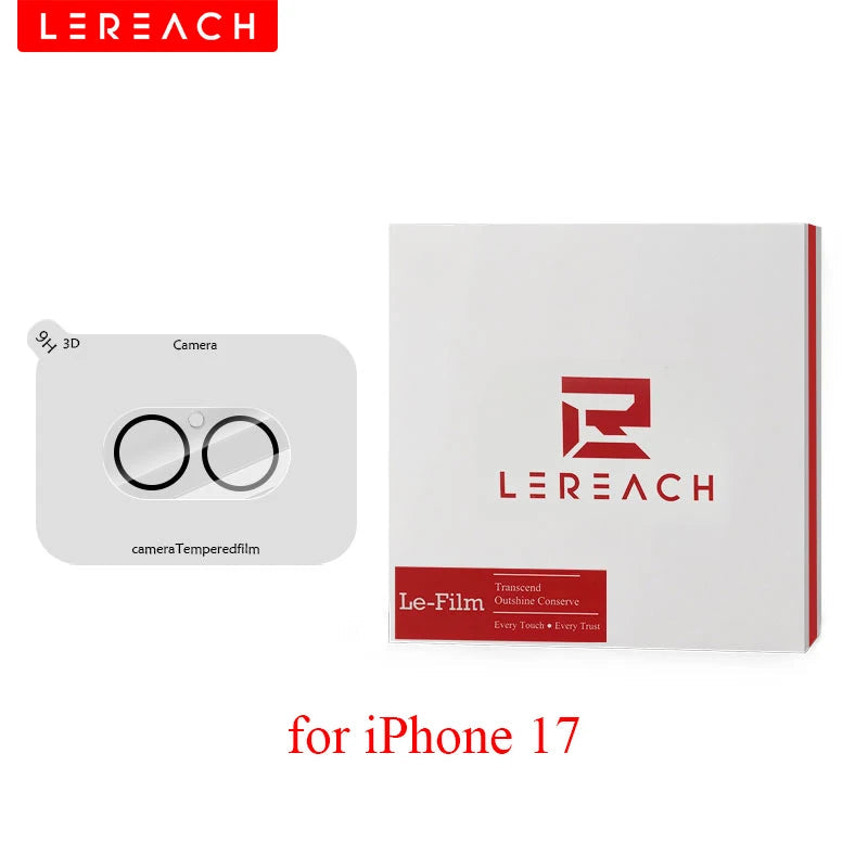 Lereach Tempered Glass Camera Lens Protector for iPhone 17 Pro Max / Air / 17 Pro Scratch Resistant High Transparency RELUX.STORE