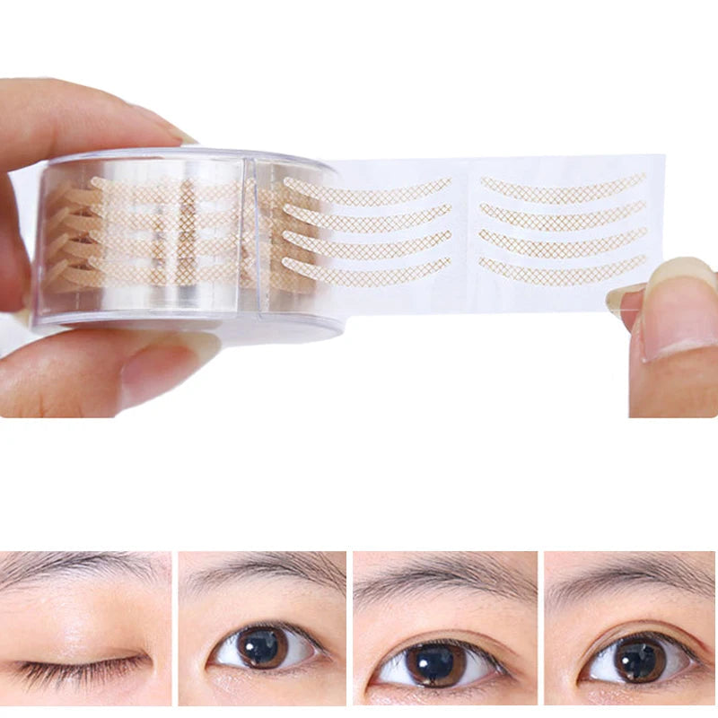 600 Pcs Eye Lift Strips Double Eyelid Tape Clear Gray Eyelid Stripe Big Eyes Invisible Double Fold Eyelid Sticker Makeup Tools RELUX.STORE