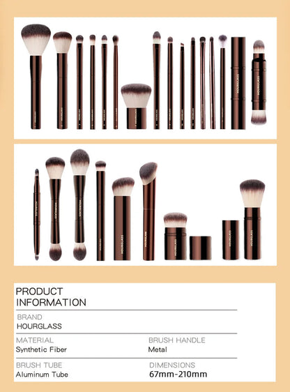 Hourglass Makeup Brushes Powder Foundation Concealer Blusher Bronzer Eye Shadow Eyebrow Eyeliner Sculpting Brush RELUX.STORE