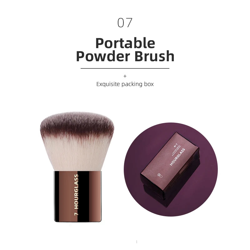 Hourglass Makeup Brush All Kinds Eyeshadow Foundation Concealer Powder Bronzer Blusher Eyeliner Retractable Professional Brushes RELUX.STORE
