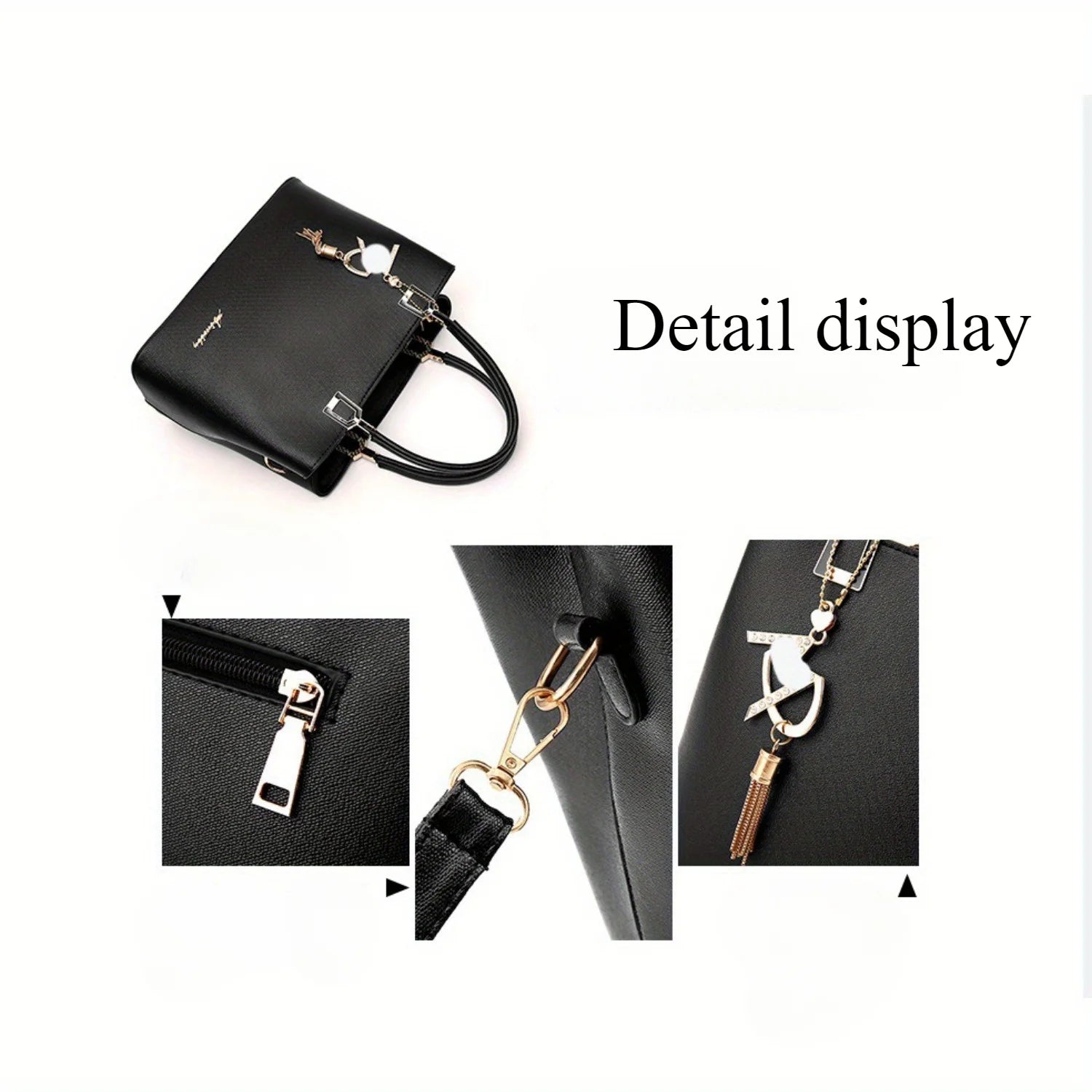 fashion lady bags, large capacity ms leisure shoulder bag handbag, tide commuter bag with creative pendant RELUX.STORE