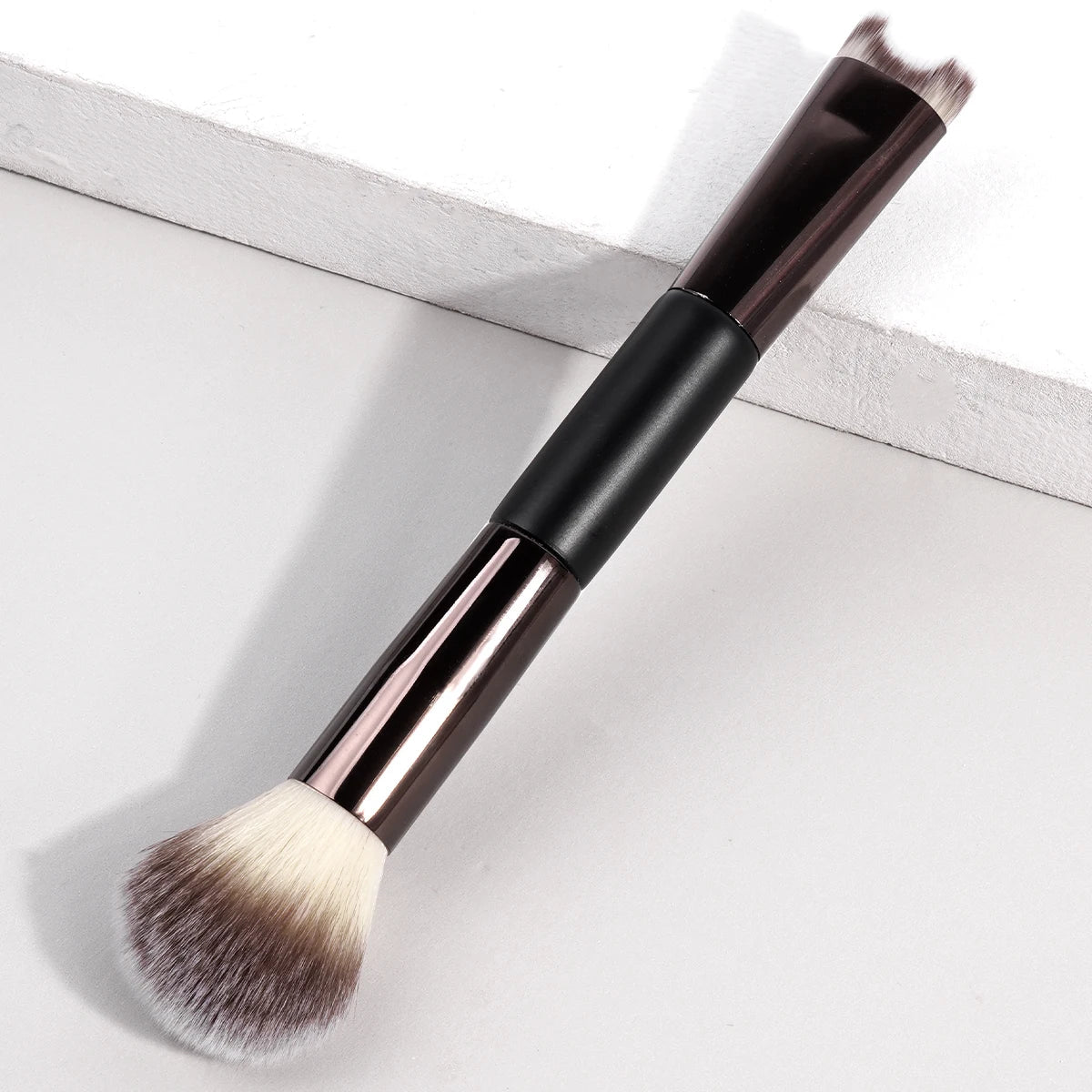 MAANGE Nose Contour U-Shaped Makeup Brush for Sculpting And Defining Double Head Foundation Highlighter Brush Nose Shadow Brush RELUX.STORE