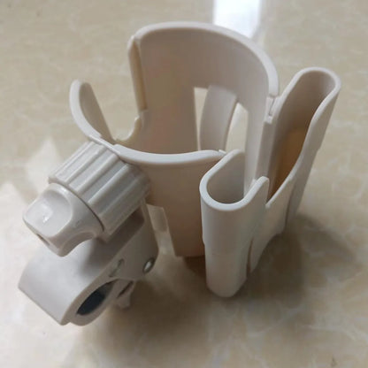 🍼🚼 Universal Pram Cup & Bottle Holder with Phone Mount – Anti-Slip Stroller Drink Holder for Baby Strollers, Bikes & Wheelchairs 📱✨