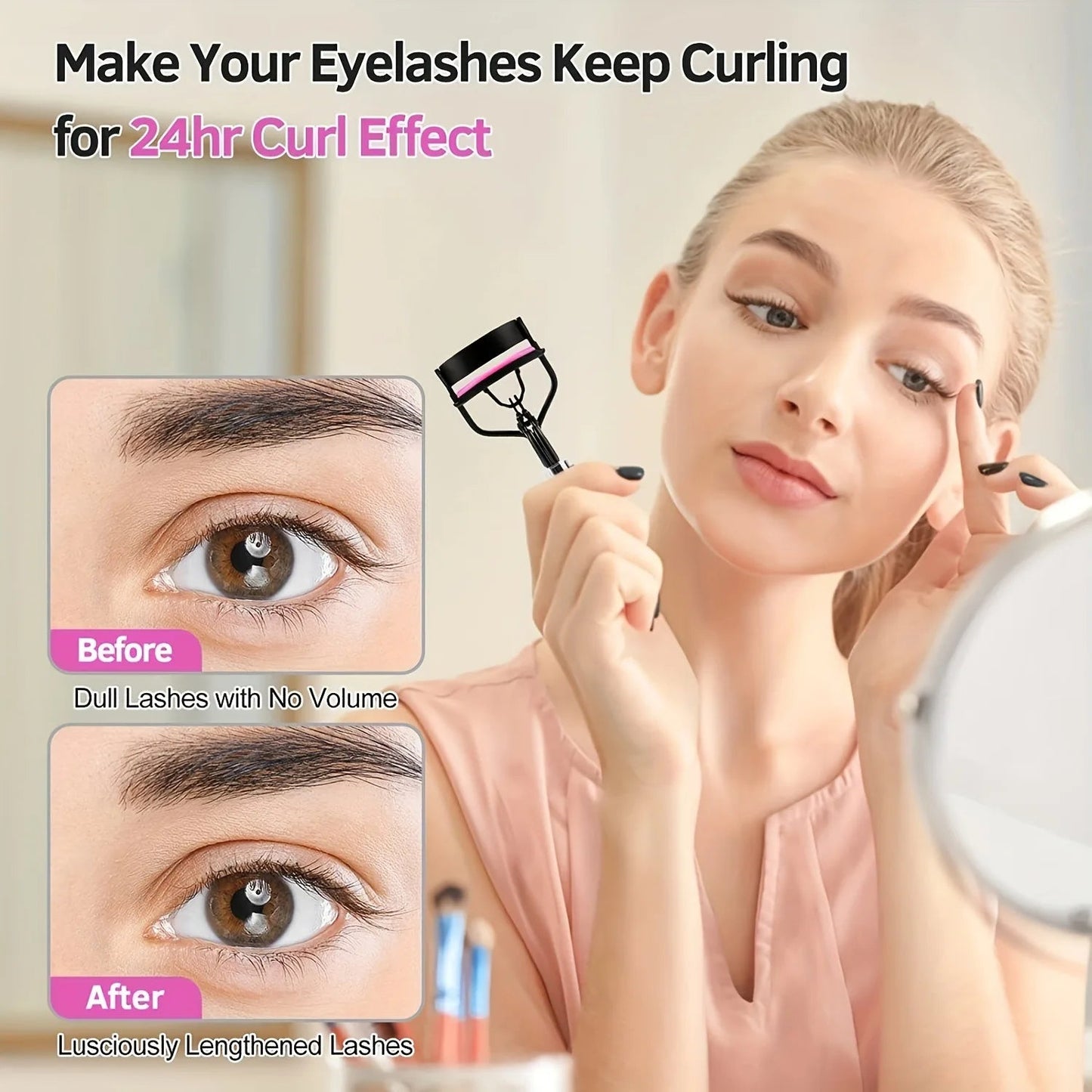 11/16PCS Eyelash Curler with 10pcs Replacement Pads Women Professional Eyelashes Curling Tweezers Clips Lasting Eye Makeup Tools RELUX.STORE