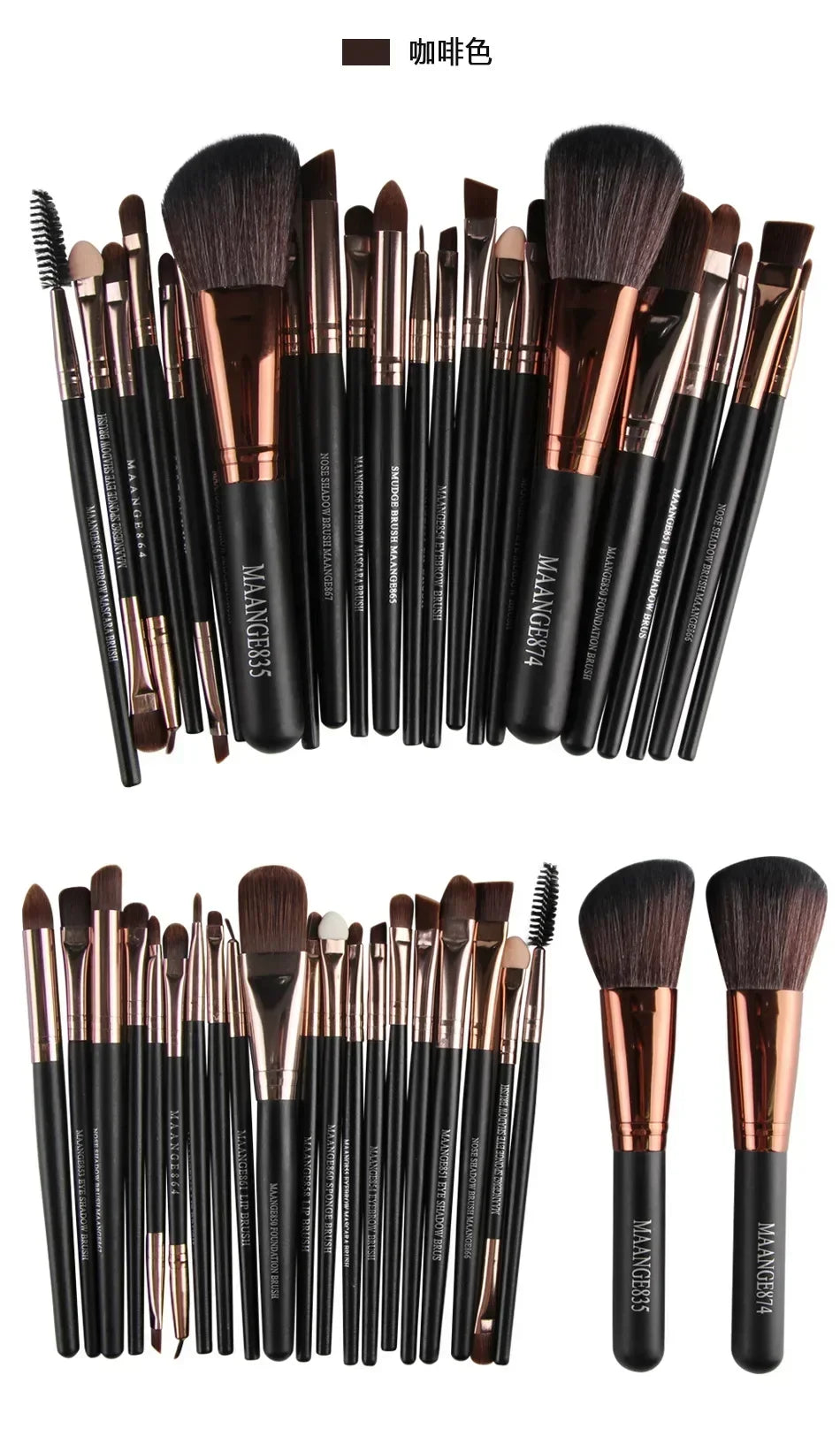3/13/22pcs Professional Makeup Brushes Tools Set Make Up Brush Tools Kits for Eyeshadow Eyeliner Cosmetics Brushes Maquiagem RELUX.STORE