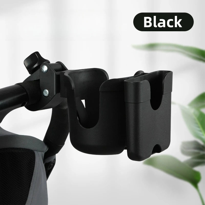 🍼🚼 Universal Pram Cup & Bottle Holder with Phone Mount – Anti-Slip Stroller Drink Holder for Baby Strollers, Bikes & Wheelchairs 📱✨