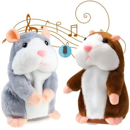 Learn To Imitate Talking Little Hamster Animal Plush Funny Toy Talking Nod Hamster Doll Soothing Crying Baby Toy Kids Gift - RELUX.STORE