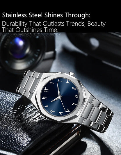 Stainless Steel Band Men Wrist Watches For Male Clock Top Brand Luxury Fashion Black Men Watches Quartz Wristwatches