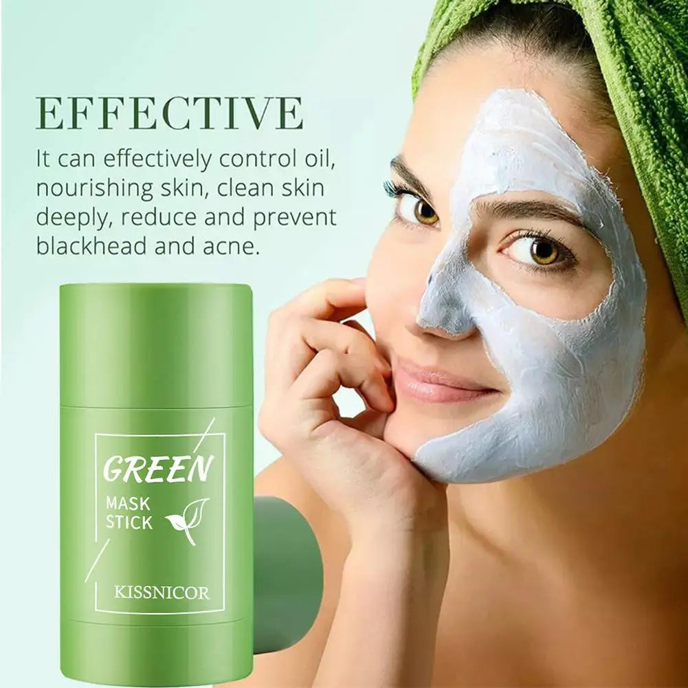 40g Remove Blackhead Green Tea Solid Mask Cleans Pores Stick Facial Blemish Black Dots Shrink Pores Korean Skin Care Cosmetics RELUX.STORE