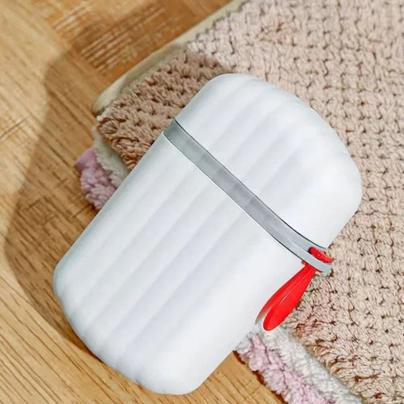 Fashion Portable Sealed Waterproof Soap Box for Travel, Hiking, and Camping - Draining Design