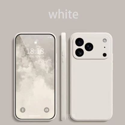 Square Liquid Silicone Phone Case for Apple iPhone 17 Pro Max 17 Air Soft Cover Case RELUX.STORE