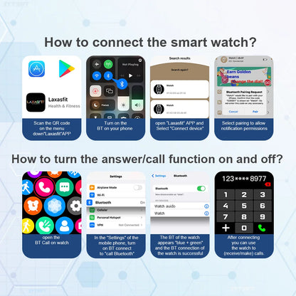 LAXASFIT New H9 Promax Smart Watch Dial to Answer Calls Calorie Tracking Heart Rate Oximetry Monitoring Bluetooth Smartwatch