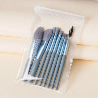 8Pcs Soft Fluffy Makeup Brushes Set for cosmetics Foundation Blush Powder Eyeshadow Kabuki Blending Makeup brush beauty tool RELUX.STORE