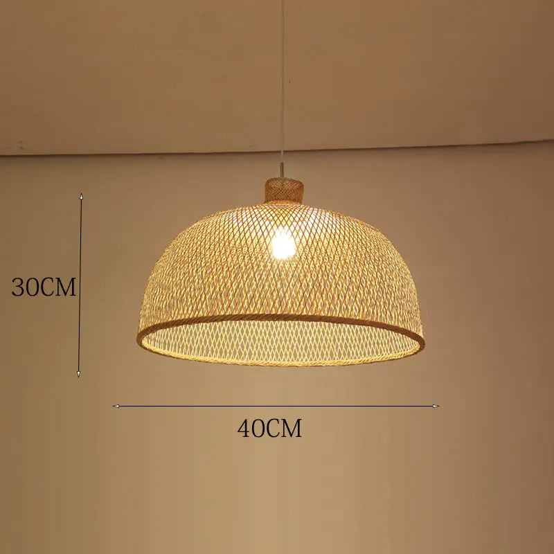 New Chinese Bird's Nest Lampshade Chandelier Hotel Restaurant Staircase Japanese Tatami Rattan LED Bamboo Furniture Decoration RELUX.STORE