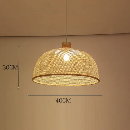 New Chinese Bird's Nest Lampshade Chandelier Hotel Restaurant Staircase Japanese Tatami Rattan LED Bamboo Furniture Decoration RELUX.STORE